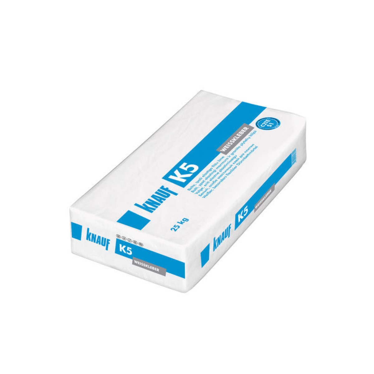 Knauf K5, balta elastīga flīžu līme, 25kg